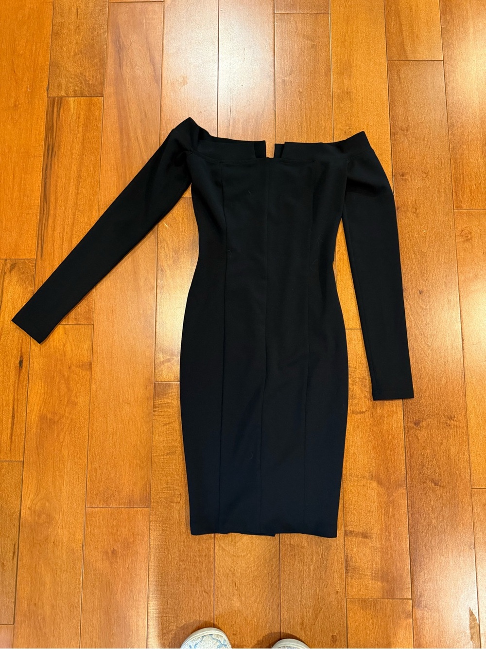 REVOLVE zachary the label Black off the Shoulder Long Sleeve bodycon Dress